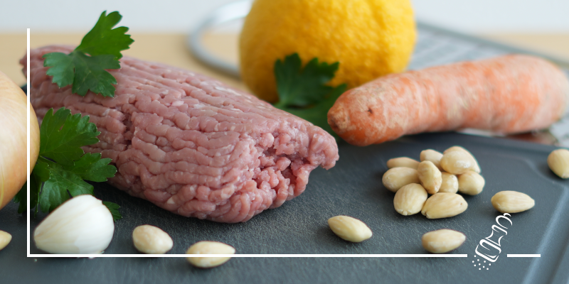 kalbfleisch baelleli an safransauce mit mandeln