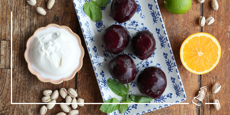 randensalat mit burrata