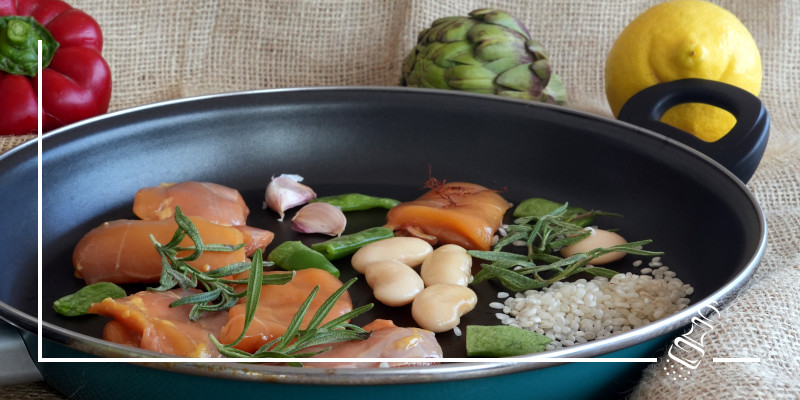paella valenciana de la huerta